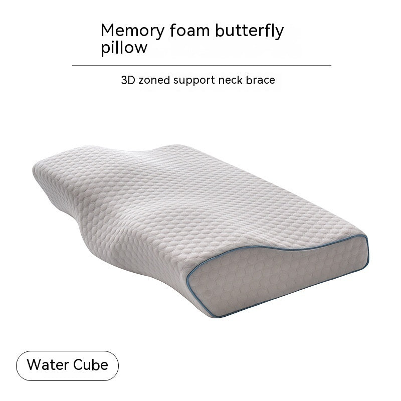 Memory Cotton Slow Rebound Butterfly Shaped Pillow Cervical Health Care